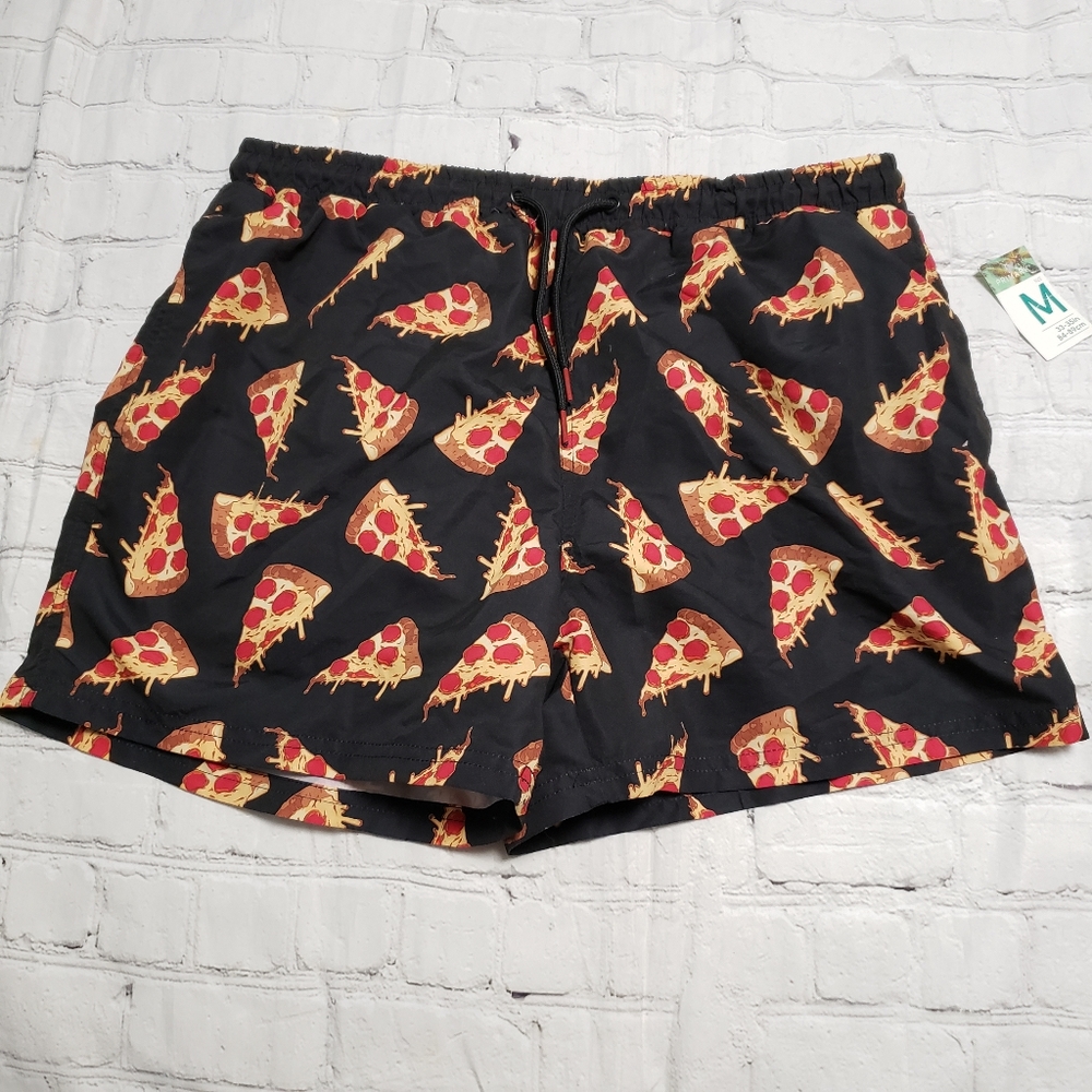 Primark PIZZA swimming trunks.  Men's swimming trunks.
